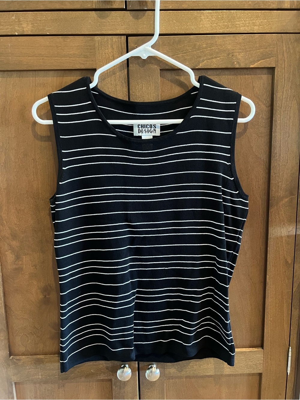Vintage 90s Chico's Design Striped Knit Tank